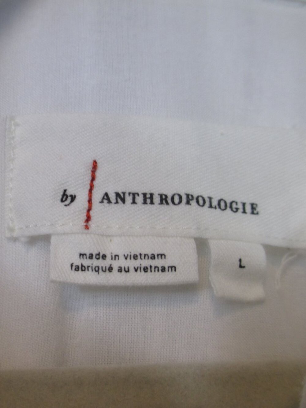 By Anthropologie Haley Embroidered Lace Tunic Blouse Ivory Size Large EUC - Picture 8 of 11